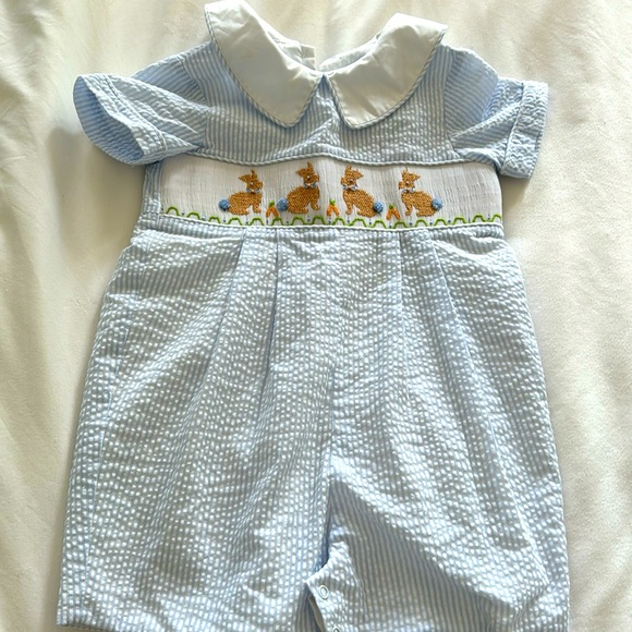 Shrimp & Grits kids romper - Picture 1 of 7
